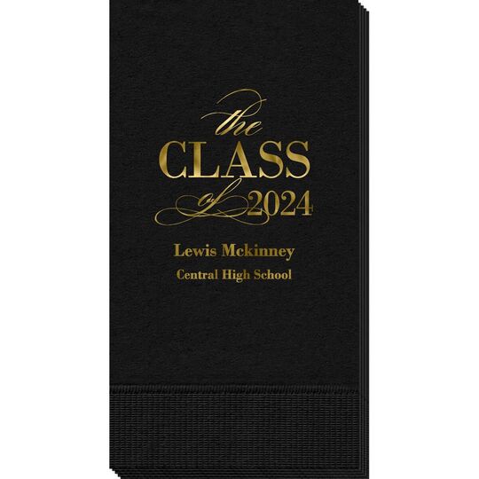 Classic Class of Graduation Guest Towels